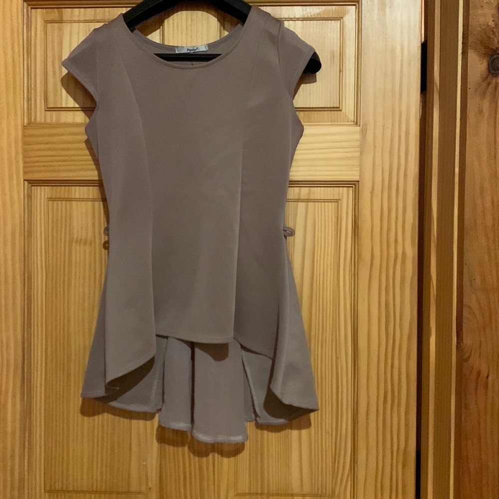 Dress shirt women papaya